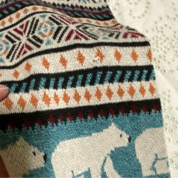 American Eagle polar bear sweater leggings size L - Picture 6 of 10